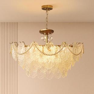 后现代客厅餐厅吊灯卧室北欧房间书房样板房展厅水晶珍珠玻璃吊灯