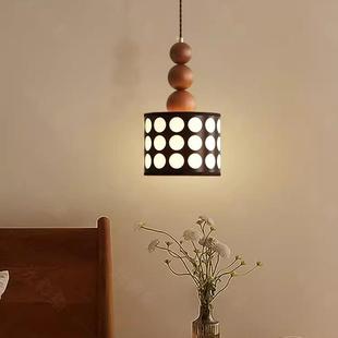 复古中古床头小吊灯法式 设计师民宿卧室衣帽间吊线灯 南洋风日式