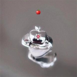 【恋与深空】夏以昼苹果戒指开口可调节动漫周边二次元戒指