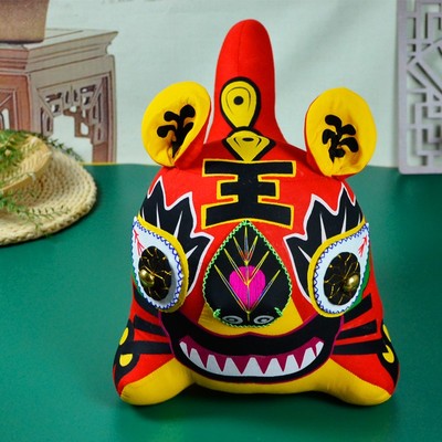 民间工艺品纯手工布老虎特大号镇宅虎家居摆件婴儿满月礼品压惊
