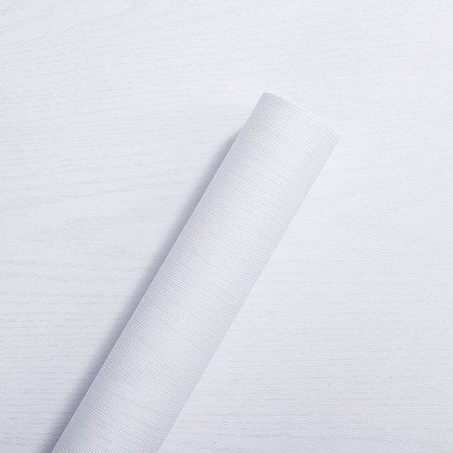 3D立体加厚纯白色木纹贴纸衣柜书桌面旧家具翻新橱柜防水自粘墙纸