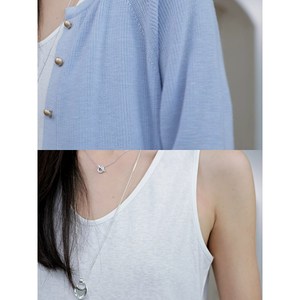 郭九九呢 羊.毛小金扣显瘦针织开衫秋季上衣百搭吊带抽绳阔腿裤女