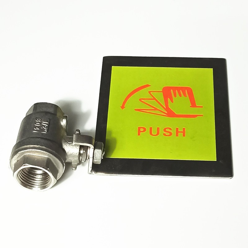 洗眼器手推阀304不锈钢内外丝螺纹球阀开关阀门配件喷淋手拉阀