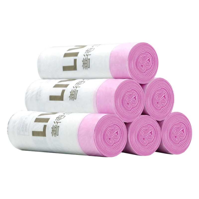 特瑞洁加厚垃圾袋手提式抽绳收口中大号穿绳式厨房宿舍塑料袋特厚