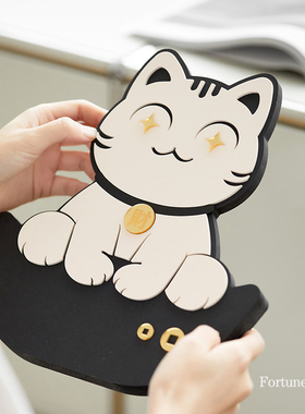 2023年新年春节客厅招财猫桌面装饰入户玄关摆件家居饰品乔迁新居