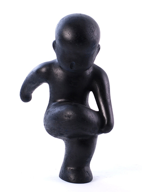 创意家居客厅儿童房软装饰品摆设砂岩小孩玩耍童趣工艺品嬉童摆件