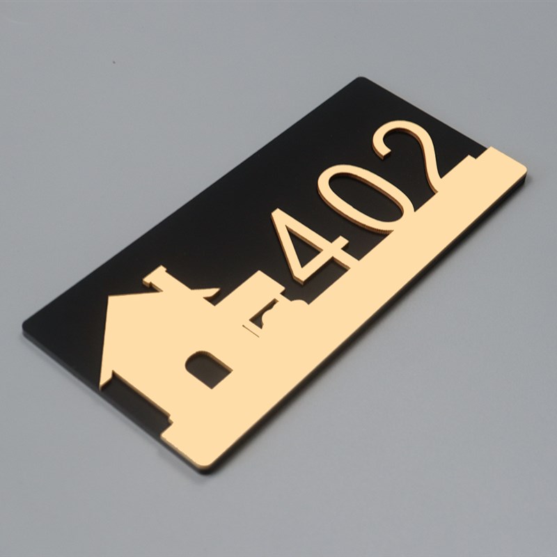 亚克力门牌号码牌家用门牌号定制房间号房号牌数字贴门号标识门贴