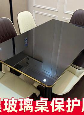 KI9S黑色玻璃桌面保护膜防爆防水茶几电视柜贴纸餐桌台面桌子贴膜
