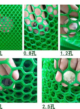 绿色塑料平网格防护养鸡围栏家禽养殖胶网小鸡鸭鹅苗垫网漏粪网片