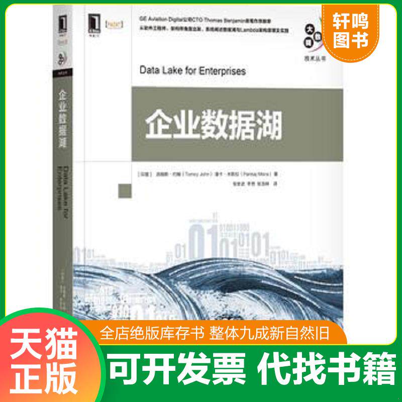 正版发货快企业数据湖 9787111615538 汤姆斯·约翰","潘卡·米斯拉","张世武","李想","张浩林 机械工业出版社