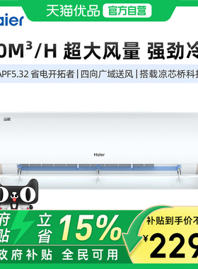 Haier/海尔 KFR-35GW/T200-1 新一级分体式空调挂机