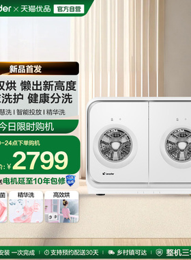 海尔统帅/Leader懒人内衣洗衣机2kg迷你双筒可组三筒洗烘一体671
