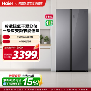 Haier/海尔 BCD-538WGHSSE5SU 对开门冰箱