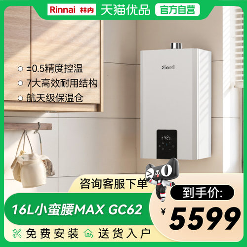 林内16升GC62水伺服燃气热水器