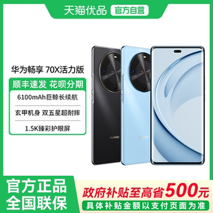 华为 Huawei 畅享 70X 一键北斗鸿蒙安全华为巨鲸长续航华为智能手机 活力版 政府补贴至高15%