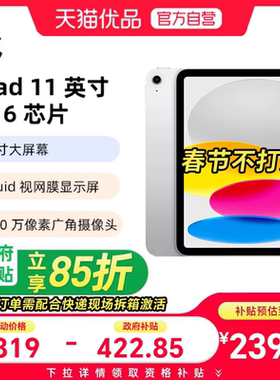 【国补补贴至高15%】【春节不打烊】Apple/苹果 iPad 11 A16芯片 11英寸 2025新款 学习 游戏 平板电脑