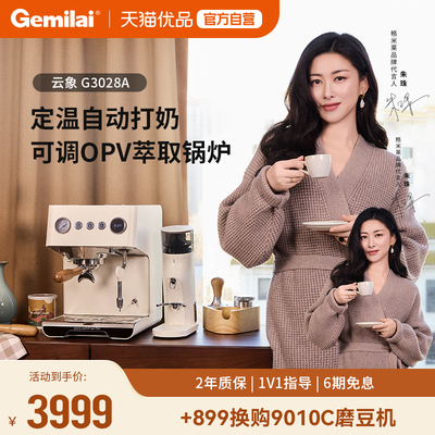 Gemilai格米莱3028A云象半自动小型家用咖啡机锅炉现磨意式蒸汽