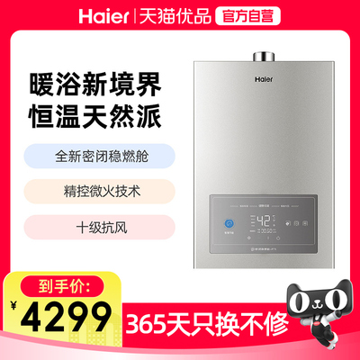 精品16升燃气热水器Haier