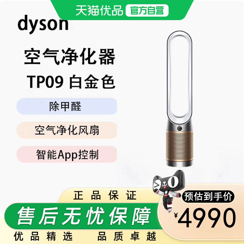 戴森DYSON TP09白/黑 空气净化风扇 净化循环二合一 整屋循环净化