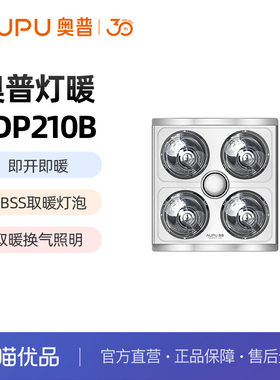 奥普（AUPU）灯暖浴霸FDP210B  卫生间照明多功能灯暖浴霸