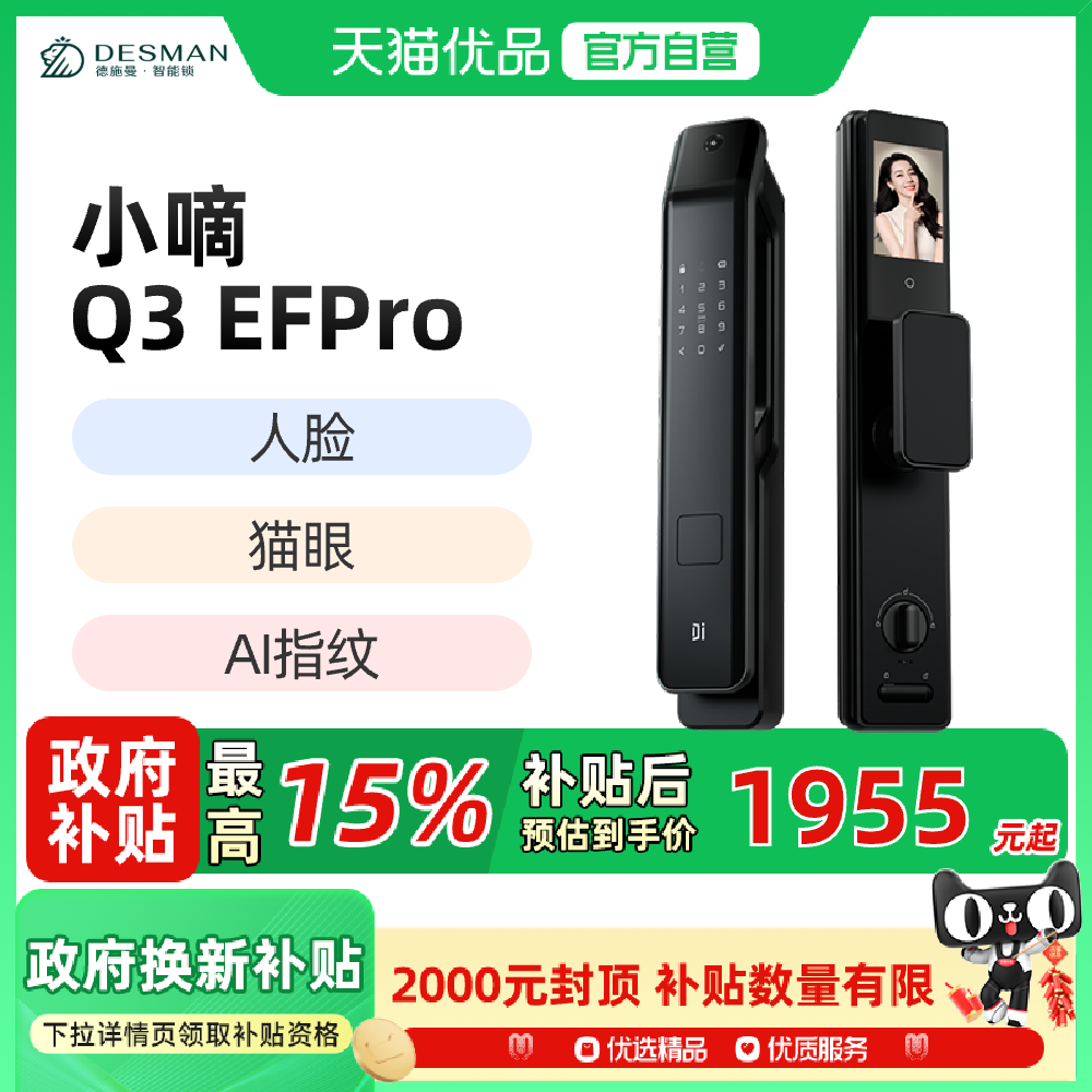 德施曼智能锁Q3EFPro