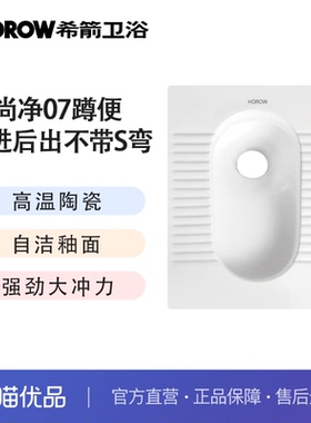 希箭（HOROW）尚净07系列后进后出不带S弯蹲便器O2O（不含安装）
