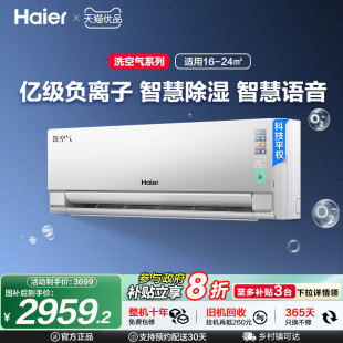 挂机 海尔空调洗空气Max家用官方1.5匹新一级变频新品 旗舰款