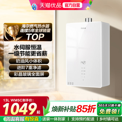 海尔燃气热水器官方正品WM5C节能