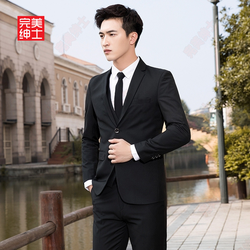 西装外套男士正装职业装大码套装商务办公制服新婚礼服伴郎春秋季