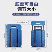 折叠手推车拉货小拉车仓库拖车便携四轮静音购物小推车搬运平板车