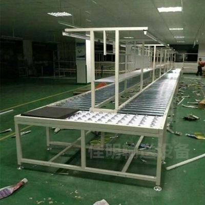 厂流水线滚筒 电动滚筒式输送x机 无动力滚轴输送线 车间滚轮传销