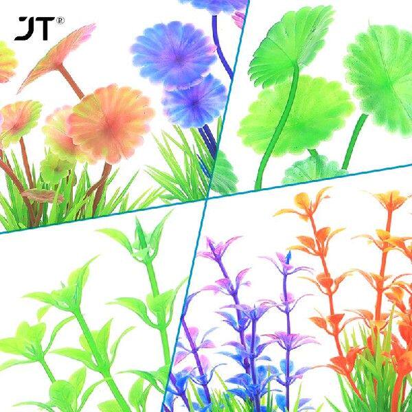 新品1Pcs Simulation Artificiyal Plant Aquarium Decor Plastic