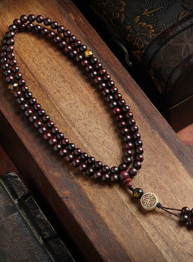 极速小叶紫檀手串j108项链男女情侣手链文玩天然配饰生肖印度老料