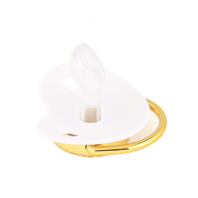 极速26 Name Initial Lqetter White Baby Pacifier Clip Pacifie