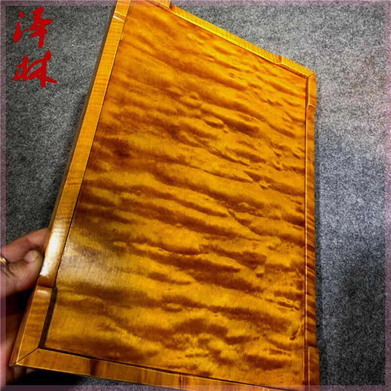 新品金丝楠木托盘大叶楠文承实木工艺礼品收纳盘子茶Y盘木雕满水