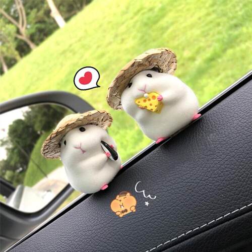 新品Car Ddecoration Hamster Car Accessories Window Center Co