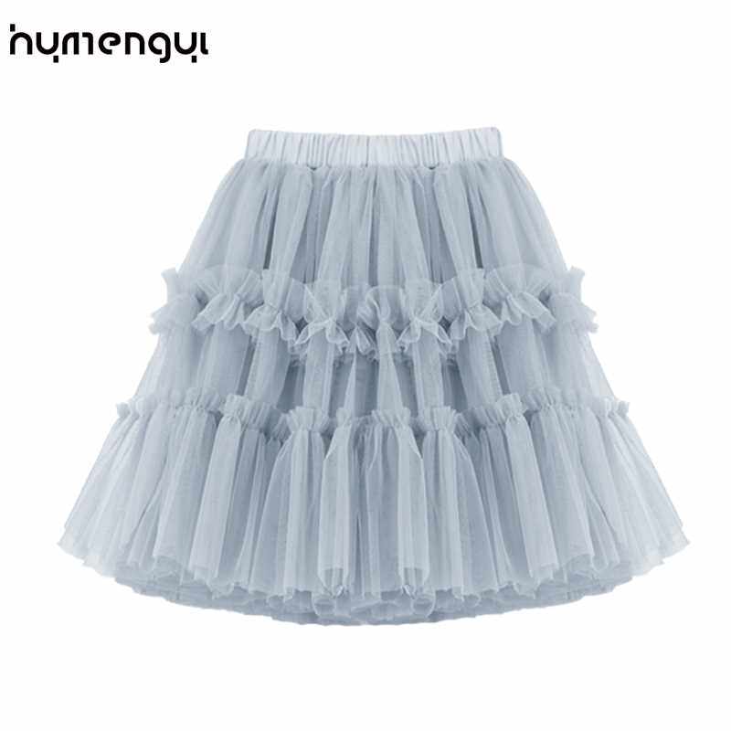 极速儿童短裙202m2夏季新款女童中长裙洋气韩版蓬蓬裙亲子半身裙