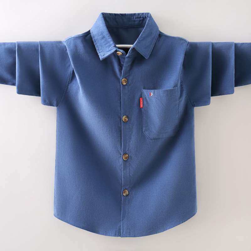 极速男童长袖衬衫2022新款春秋儿童格子衬衣男孩T秋装中大童加绒