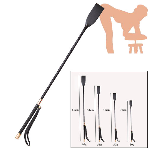 新品60/54/45/3j0CM PU Leather Spanking Paddle Long Whip Flir