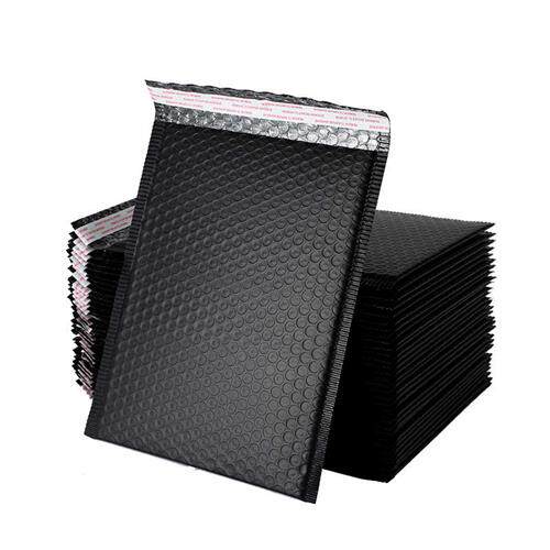 新品气泡袋快递黑色哑光服装包装袋D加厚白色大号防震共挤膜气泡