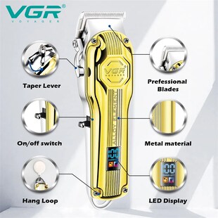 极速VGR Professional Hair vClipper Barber Cordless Hair Cutt
