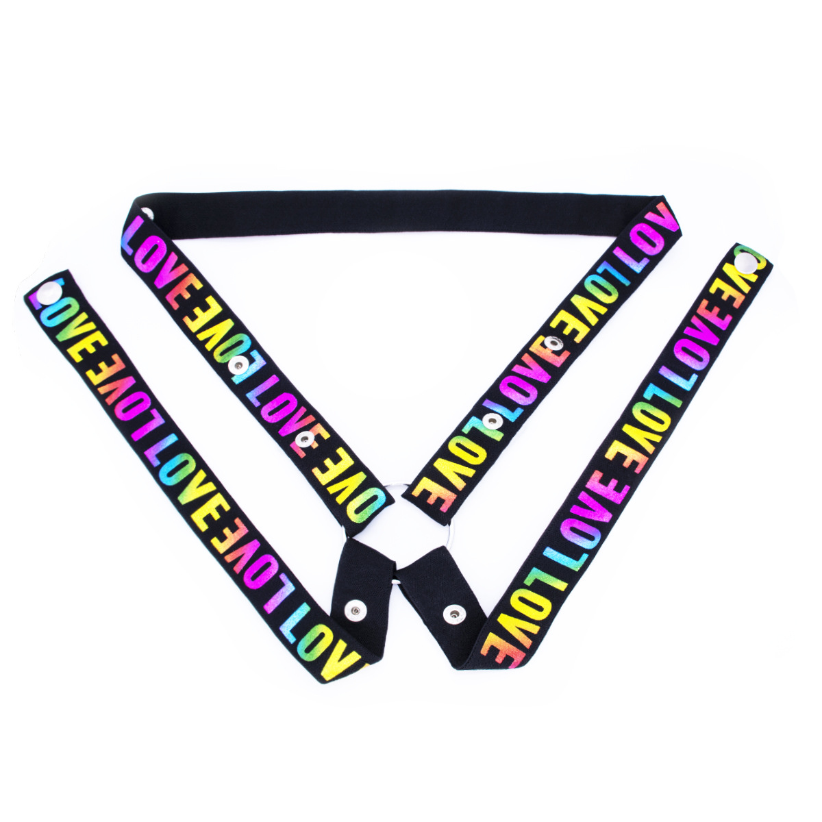 男用贞操锁辅助带四向宽束缚带拉拉贞洁锁CB锁固定带弹性松紧吊环