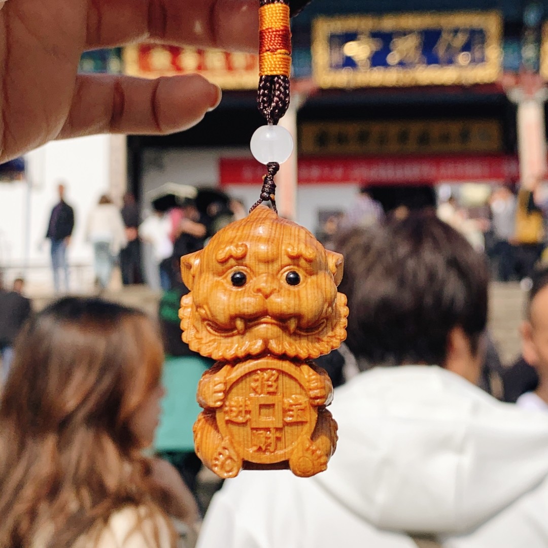 九华山小谛听挂件包挂件车挂摆件学习桌门挂件九华山纪念品保平安