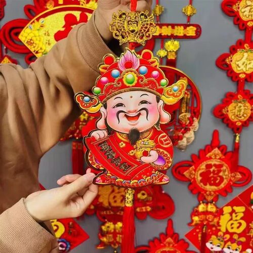 创意可爱摇头财神挂件春节新年
