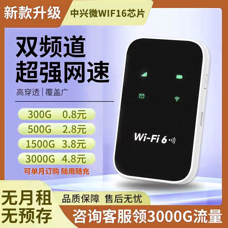 移动随身wifi无线网络2025新款免插卡款学生宿舍宽带全国高速不限速上网神器带热点车载户外用