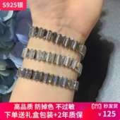 and Down手链女轻奢蜂巢手饰密镶Kaa手环 欧美纯银杨紫同款 新品