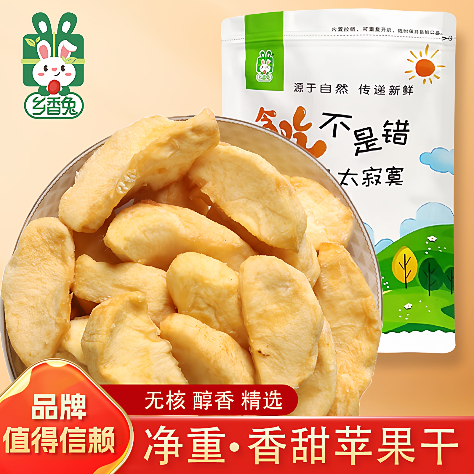 软烤苹果干片农家原自制味酸甜水果干片蜜饯果脯孕妇儿童零食小吃