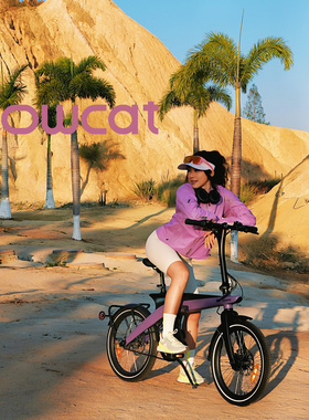 WOWCAT TEC7电助力自行车ebike折叠车成人超轻便携男女公路车