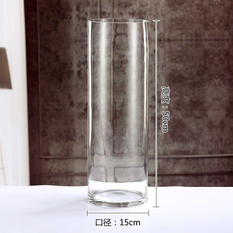花瓶玻璃大号花瓶玻璃透明圆柱直筒,鲜花速递/花卉仿真/绿植园艺,花瓶,淘宝优惠券,粉丝福利购,淘宝优惠卷