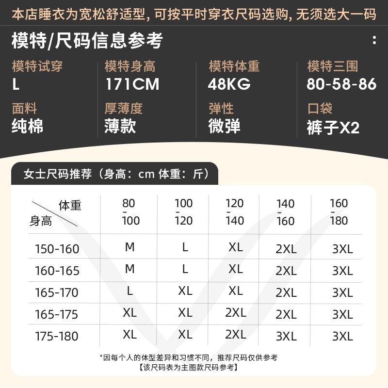 轩靓2024新款睡衣女夏季薄款纯棉短袖长裤家居服休闲时尚大码套装,女士内衣/男士内衣/家居服,睡衣/家居服套装,淘宝优惠券,粉丝福利购,淘宝优惠卷